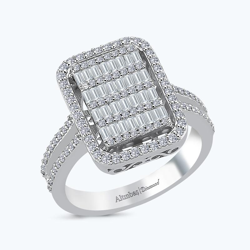 Bague Diamant Baguette