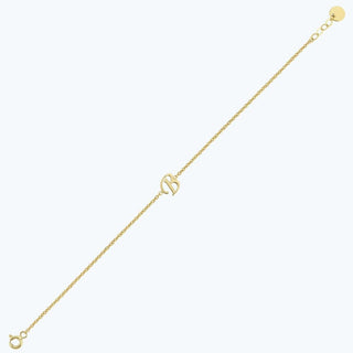 Letter B Gold Bracelet