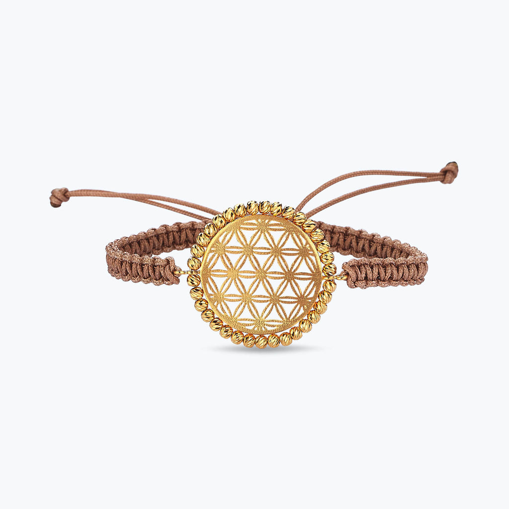 22K Lebensblume Goldarmband 