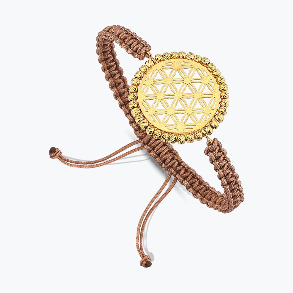 22K Lebensblume Goldarmband 