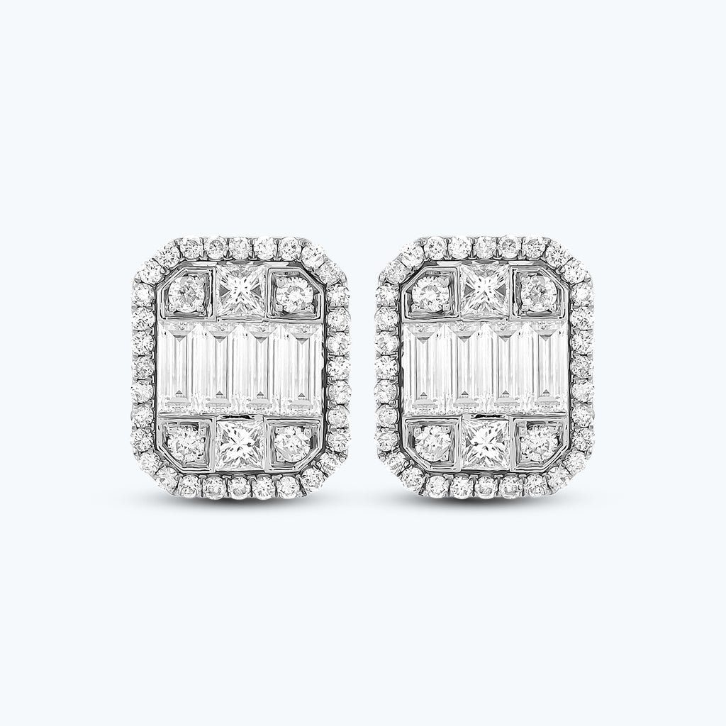 Baguette Diamond Earrings