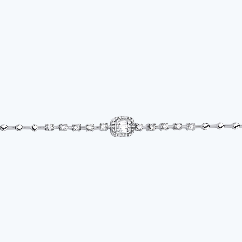 Baguette Diamantarmband