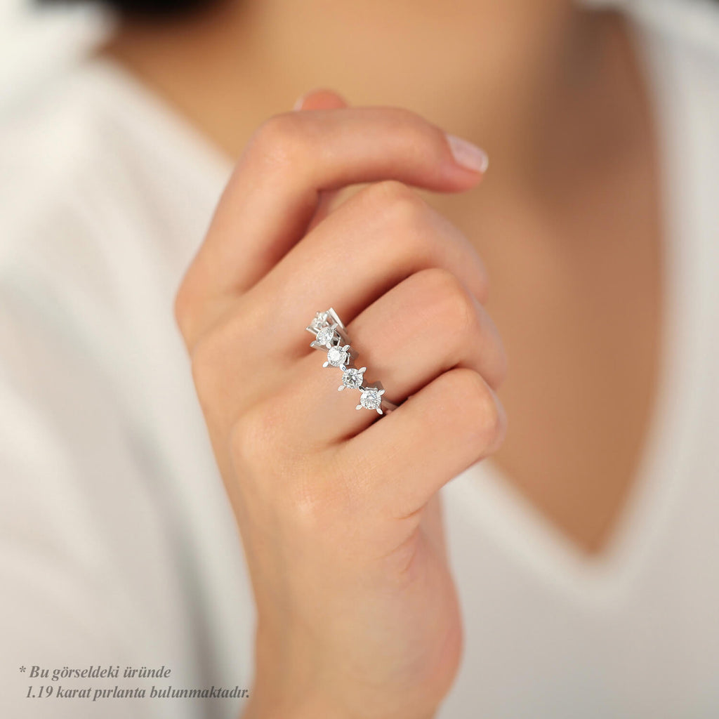 Bague Diamant Cinq Pierres