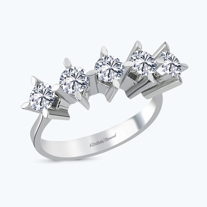 Bague Diamant Cinq Pierres