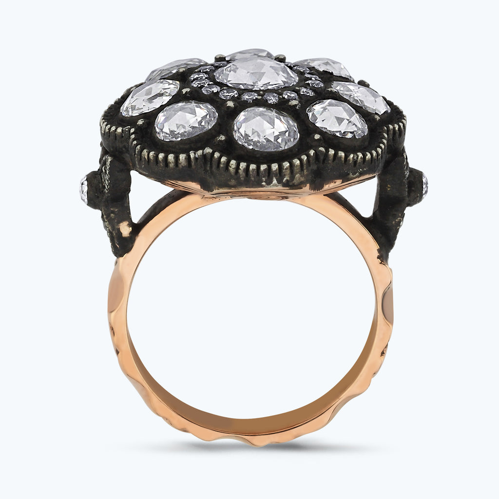 Rosenschliff Diamantring