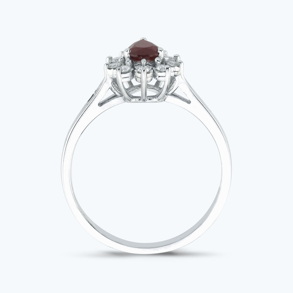 Bague Diamant Rubis