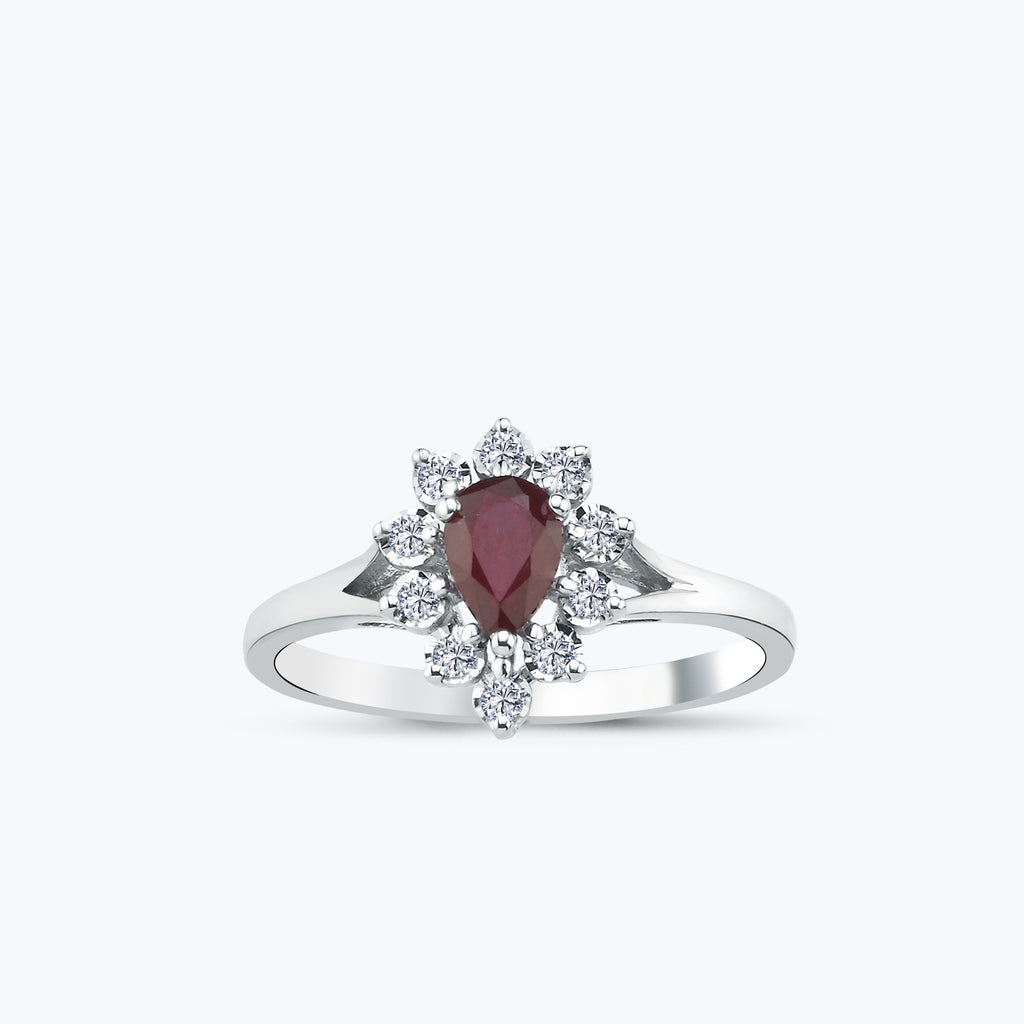 Bague Diamant Rubis