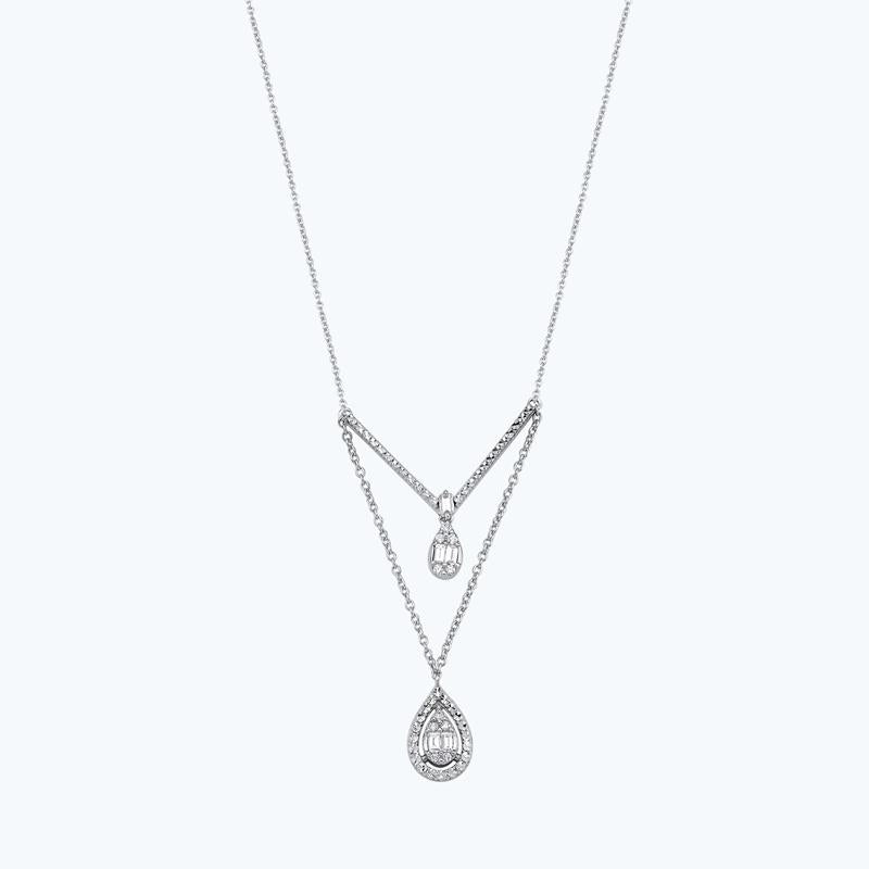 Baguette Diamantkette