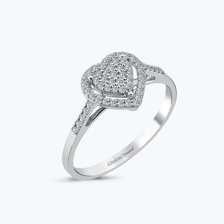 Bouquet Heart Diamond Ring