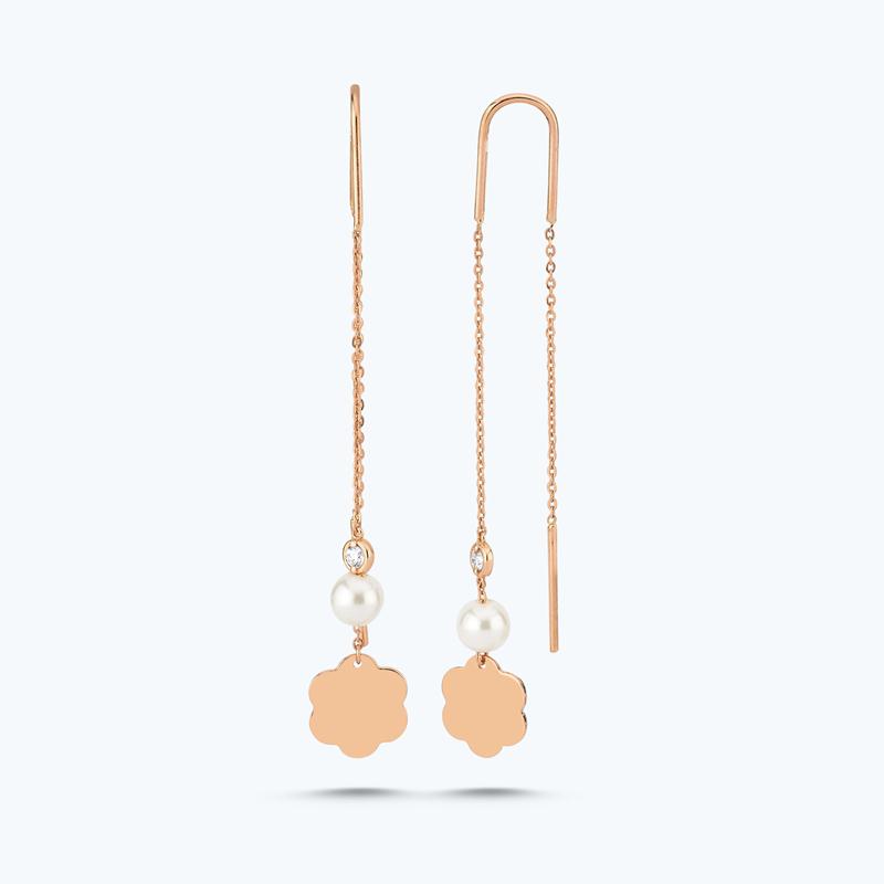 Perlen Diamantohrring