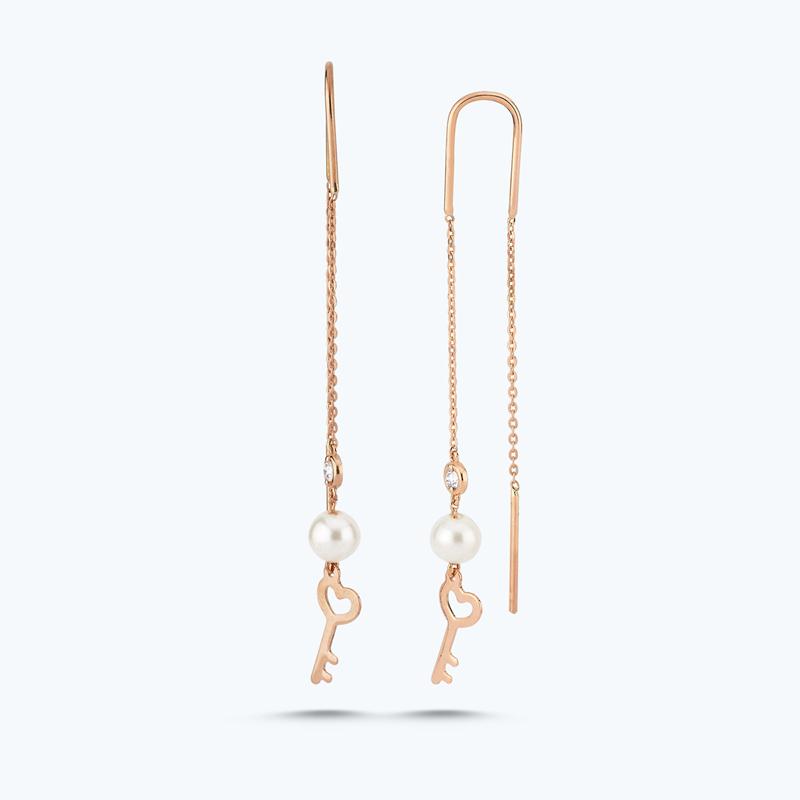 Perlen Diamantohrring