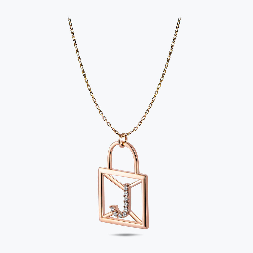 Buchstabe J Goldkette