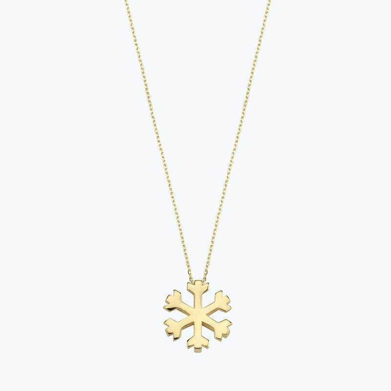 Snowflake Gold Necklace