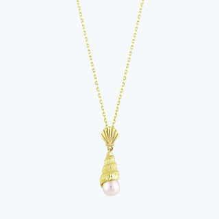 Pearl Oyster Gold Necklace