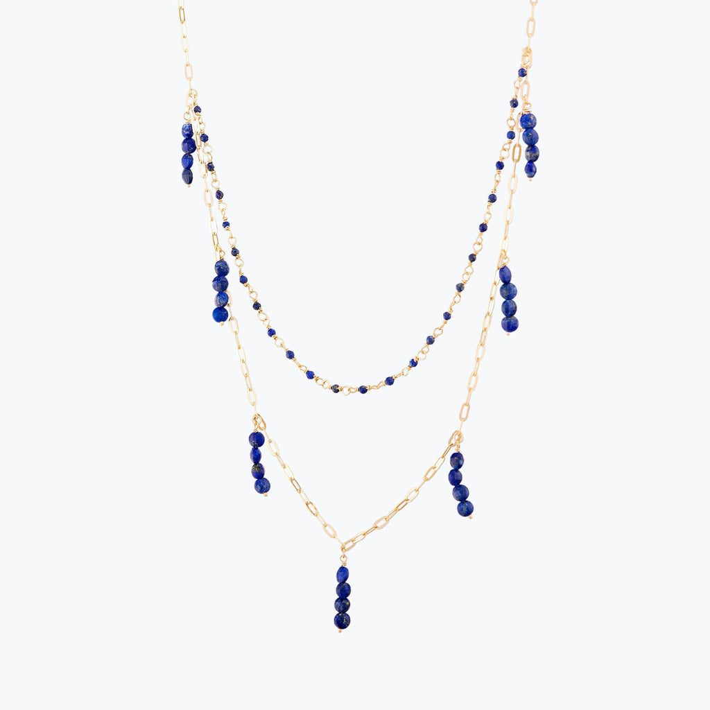 Marin Collier Or Pierre Lapis