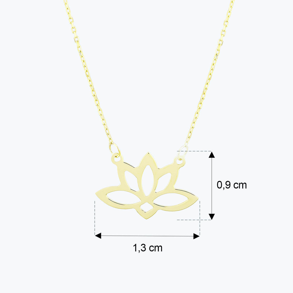 Lotus Gold Necklace