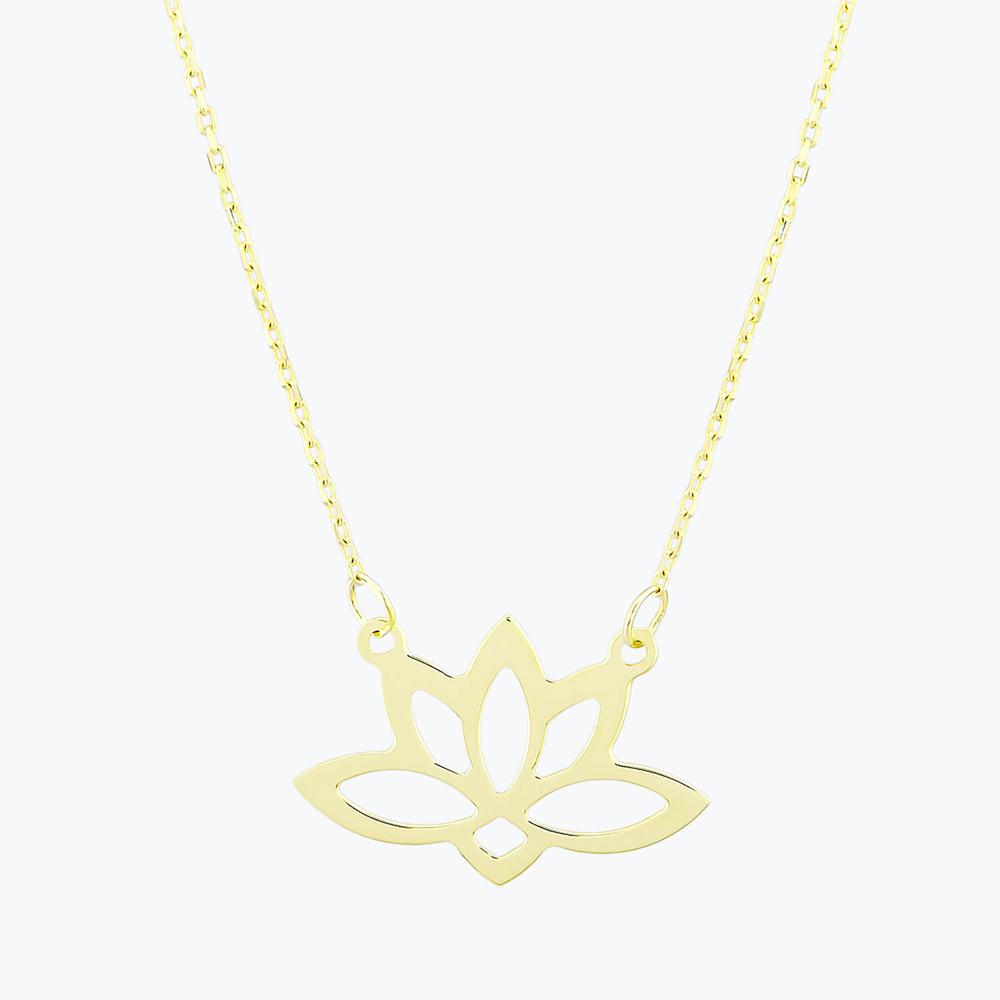 Lotus Gold Necklace