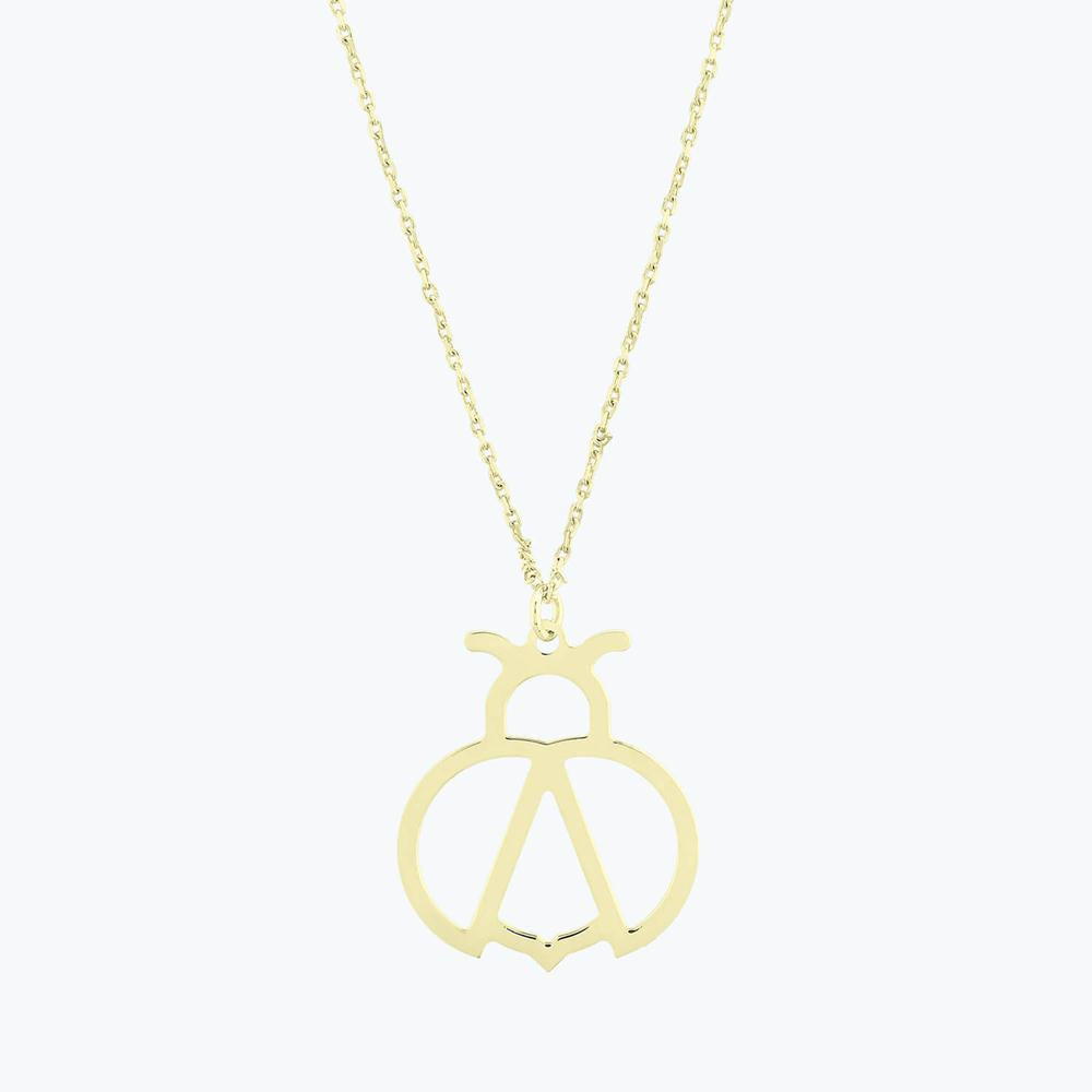 Ladybug Gold Necklace