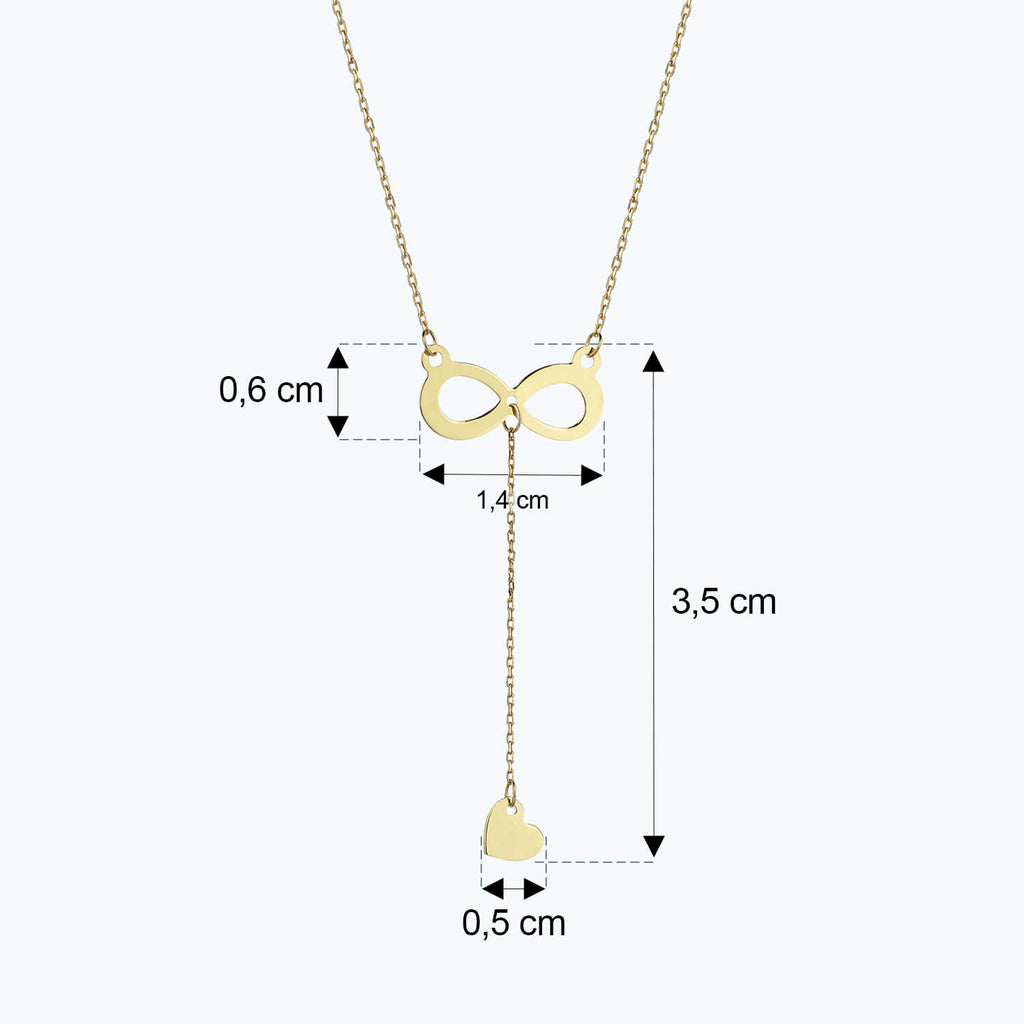 Collier Or Coeur Infini