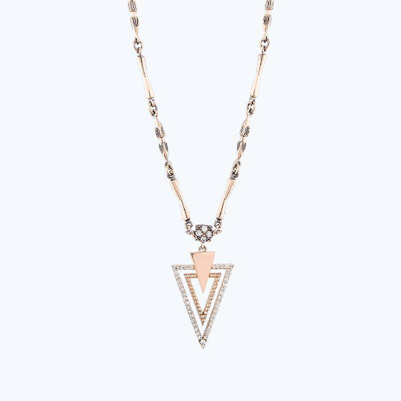 Collier Diamant Triangle