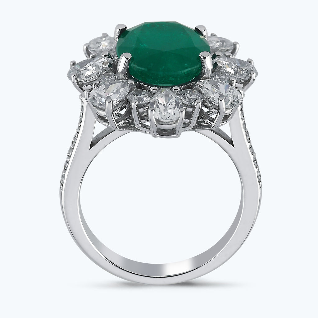 Bague Diamant Émeraude