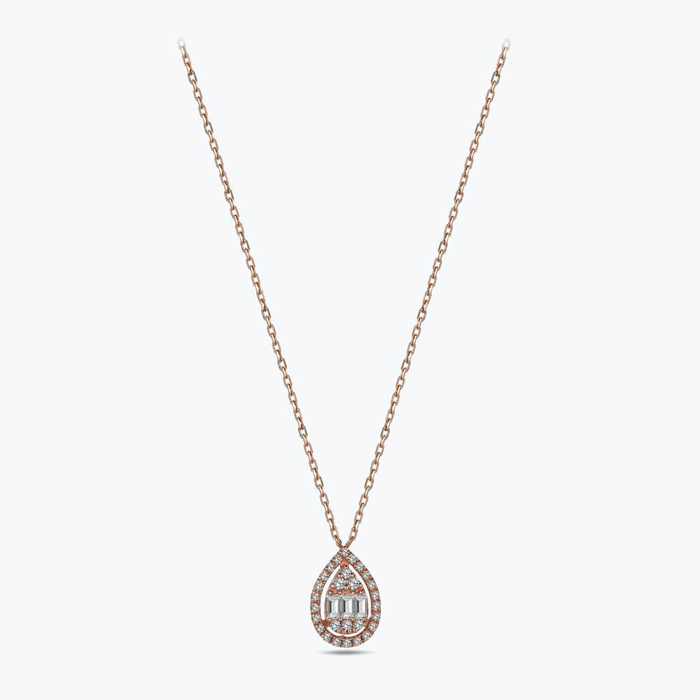 Baguette Diamond Necklace