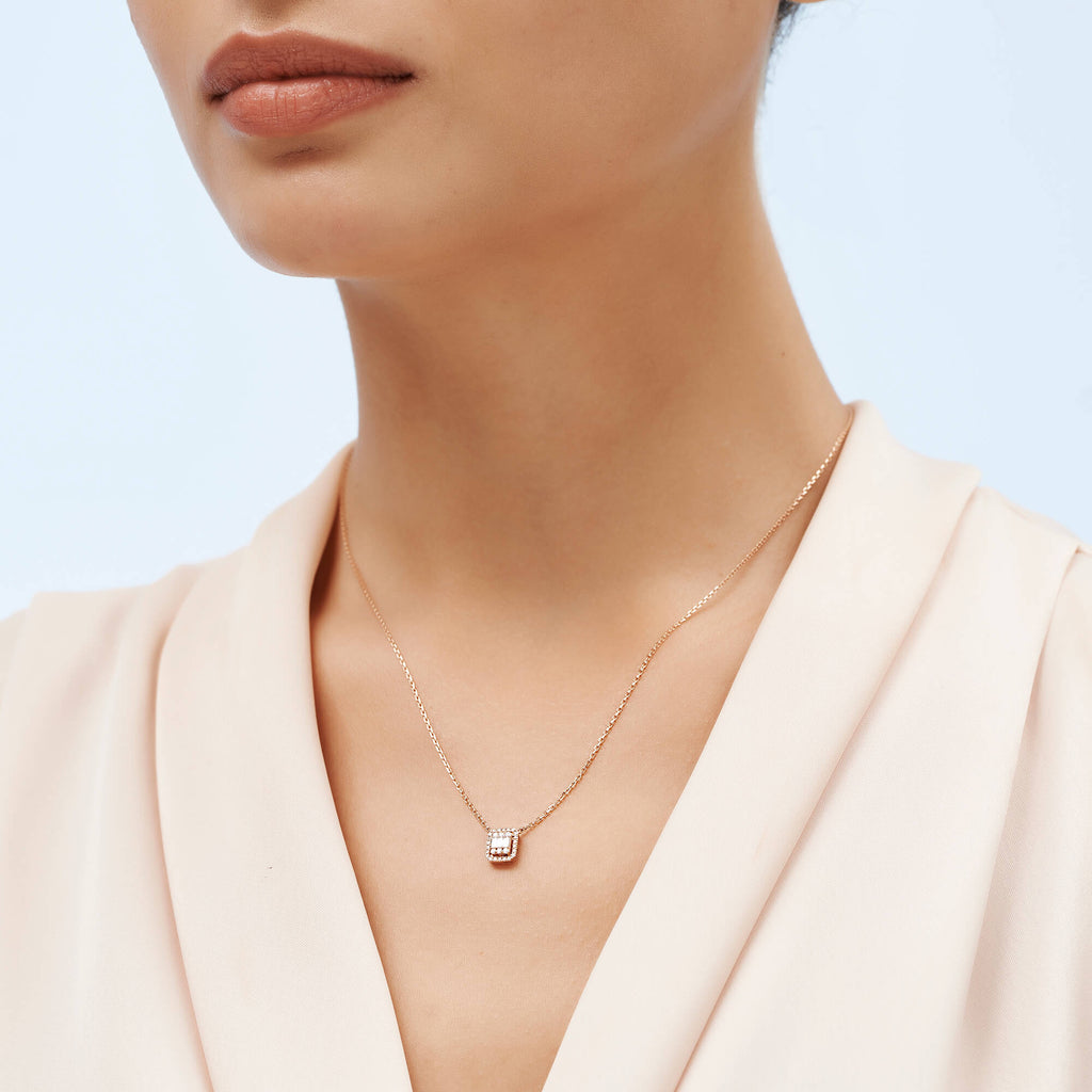 Baguette Diamantkette