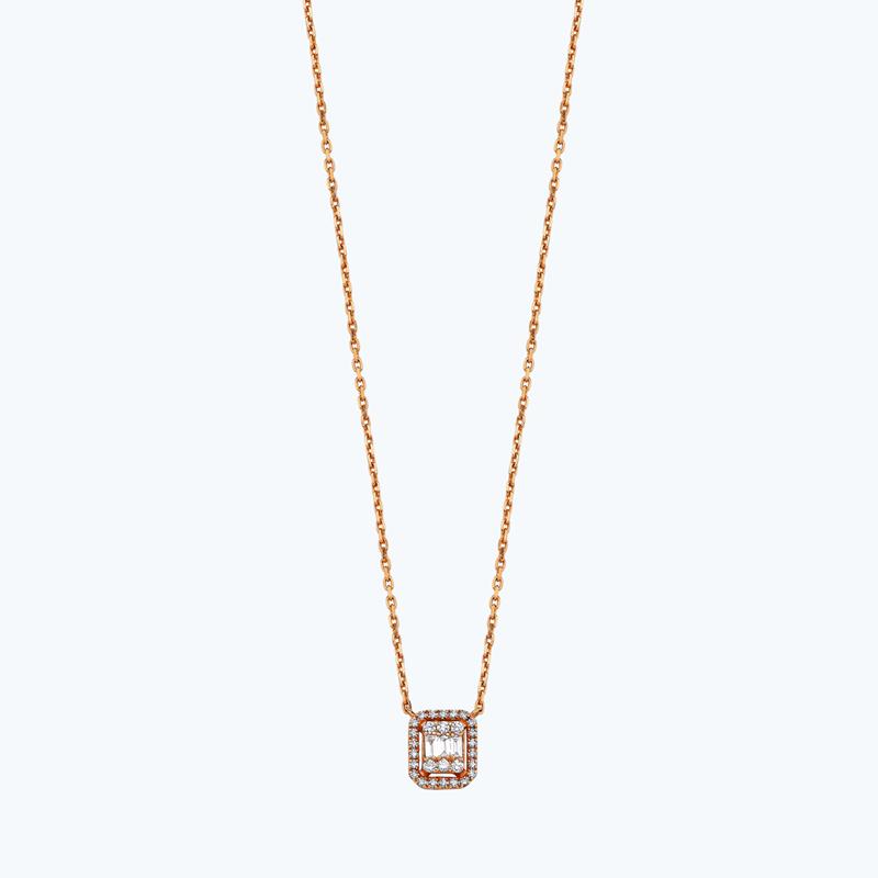 Baguette Diamantkette