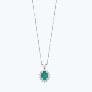Emerald Diamond Necklace