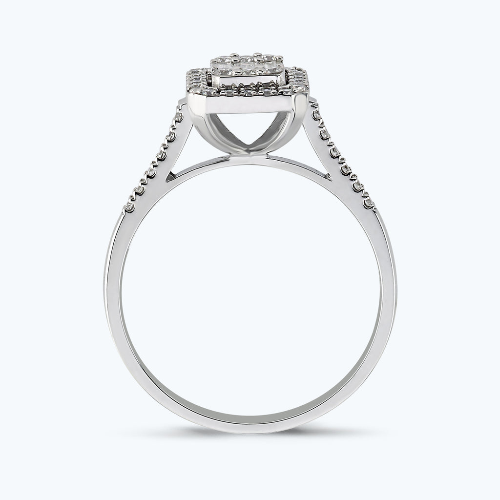 Bague Diamant Baguette