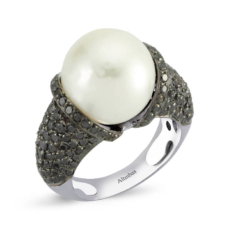 Pearl Diamond Ring