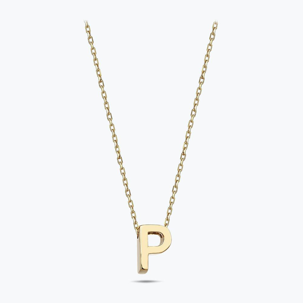 Collier Or Lettre P