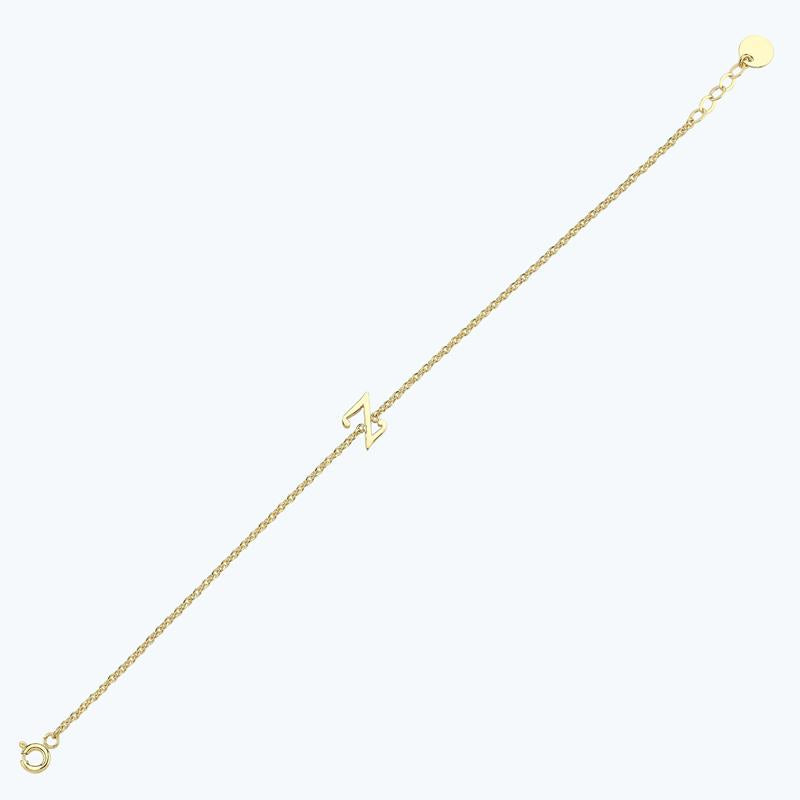 Bracelet Or Lettre Z
