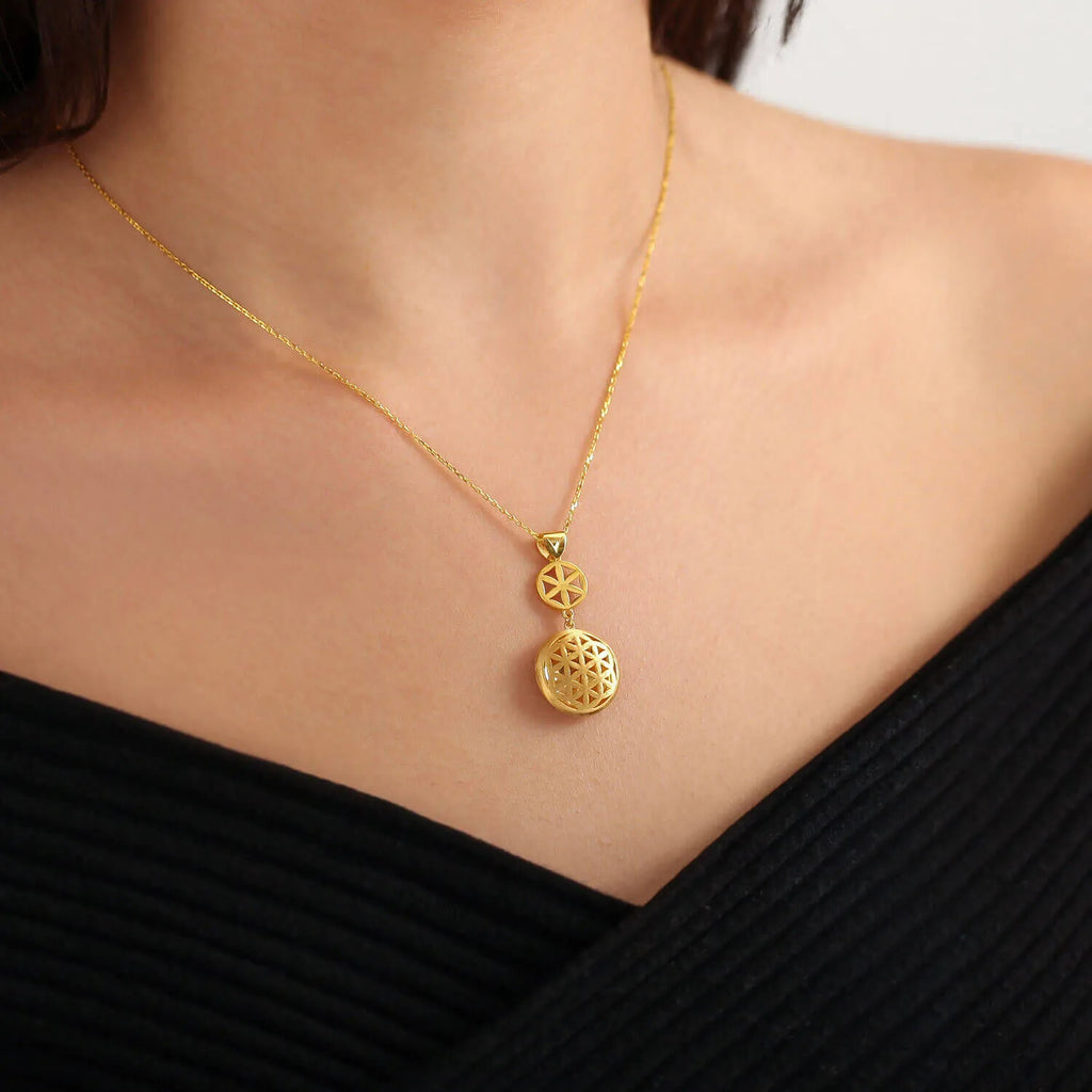 22Kt Goldkette Lebensbaum