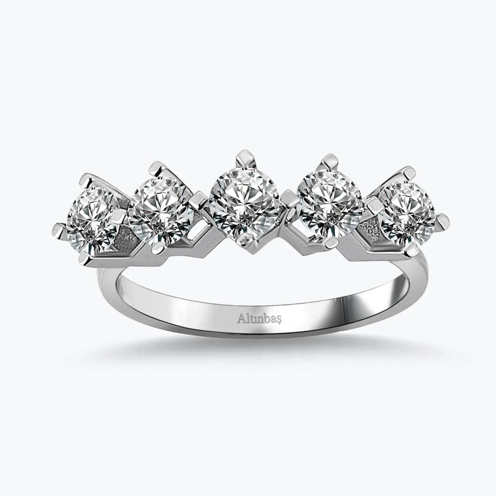 Five Stone Gold Ring