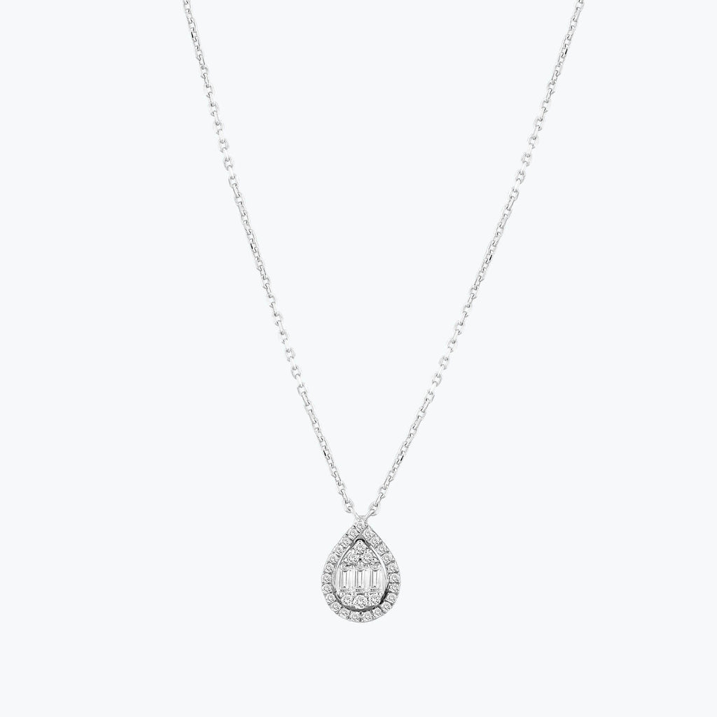 Collier Diamant Baguette