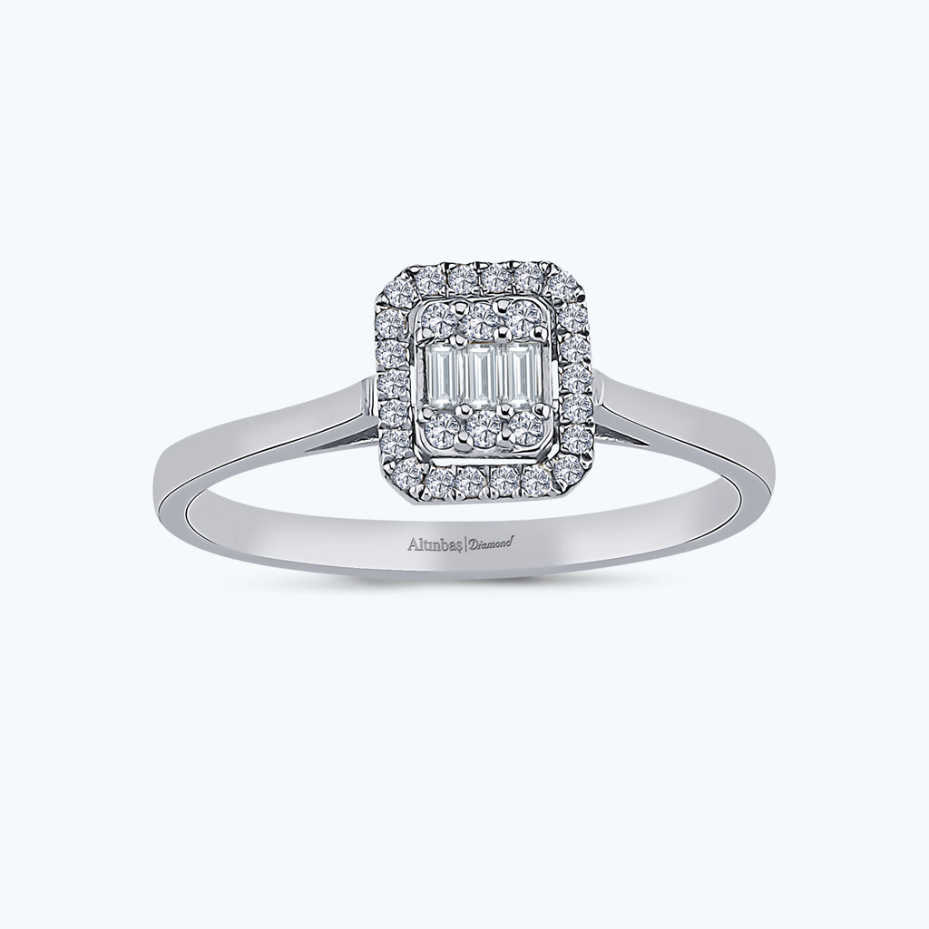 Bague Diamant Baguette