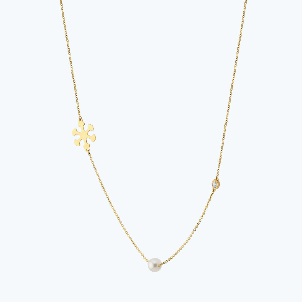 Schneeflocke Diamantkette