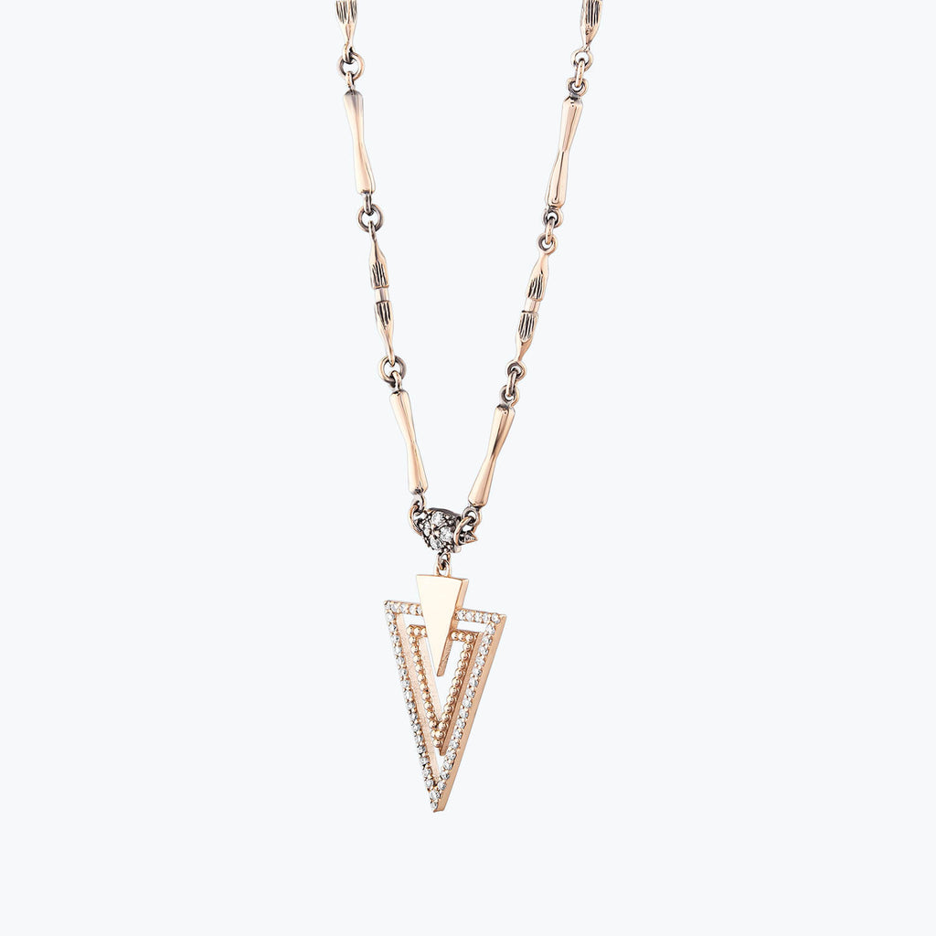 Collier Diamant Triangle