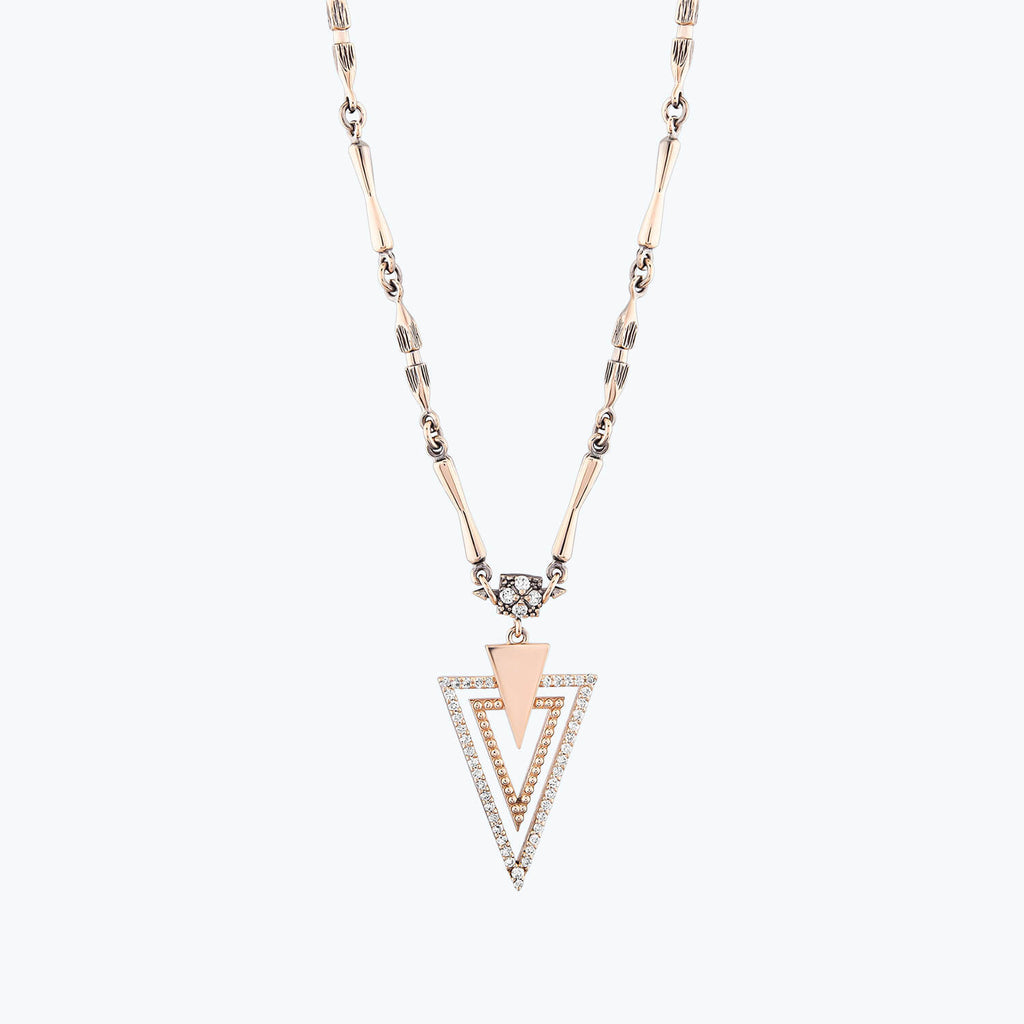 Collier Diamant Triangle