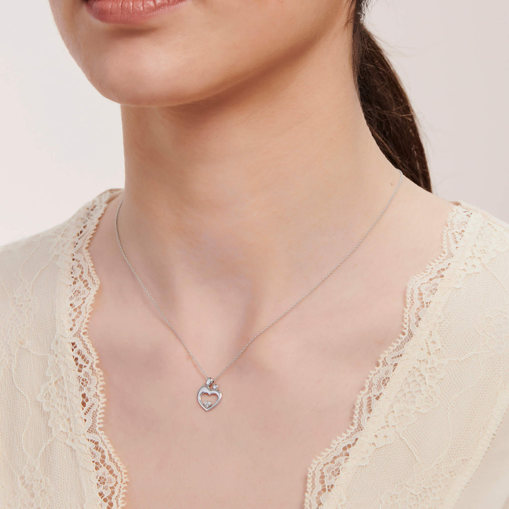 Mutter und Kind Diamantkette