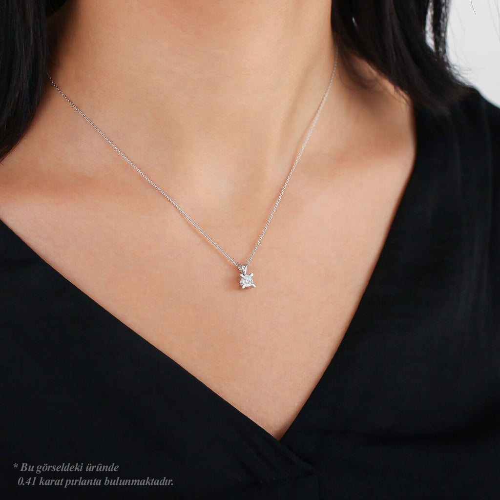 Solitär Diamantkette