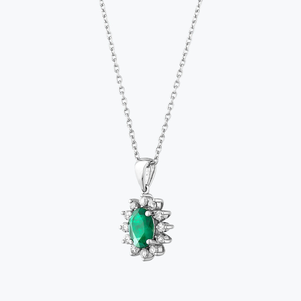 Smaragd Diamantkette